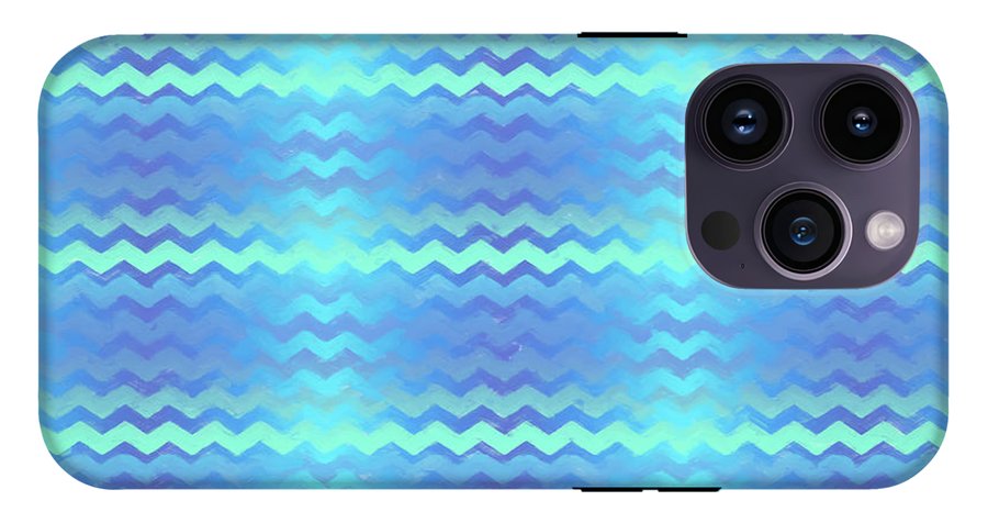 Blue Green Mermaid Chevron - Phone Case