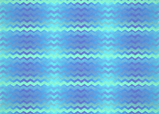 Blue Green Mermaid Chevron - Puzzle