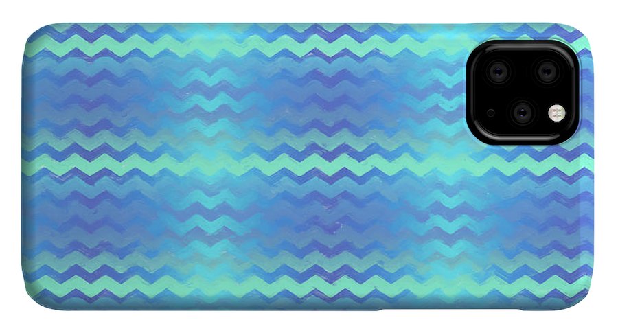 Blue Green Mermaid Chevron - Phone Case