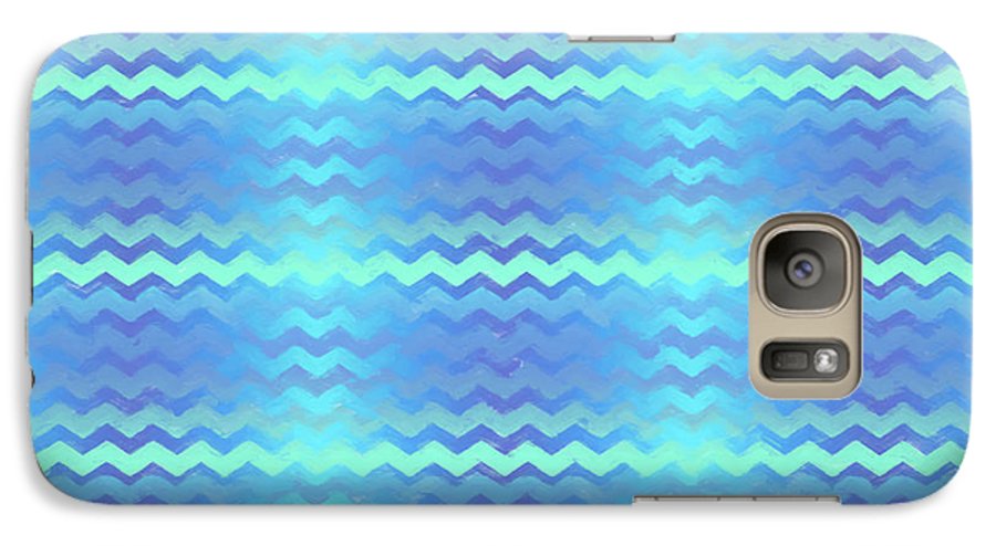 Blue Green Mermaid Chevron - Phone Case