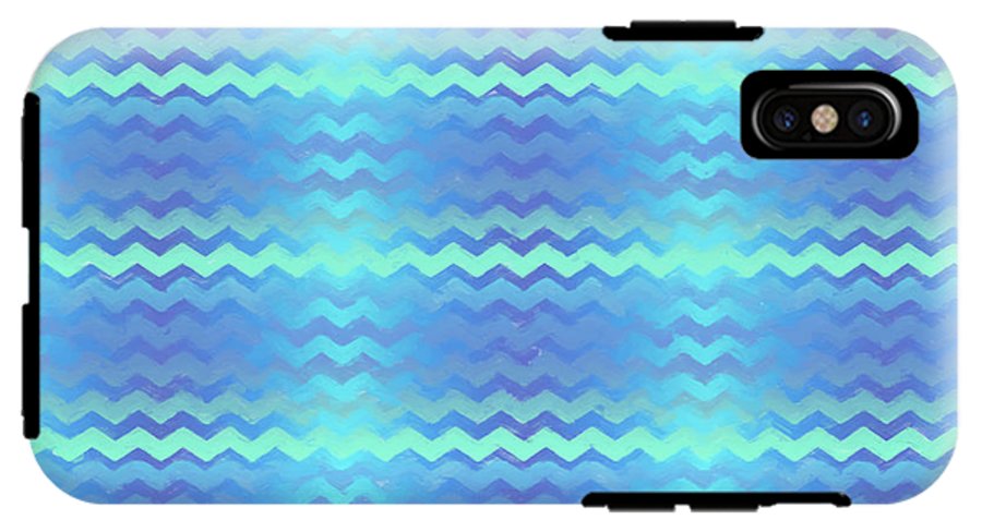 Blue Green Mermaid Chevron - Phone Case