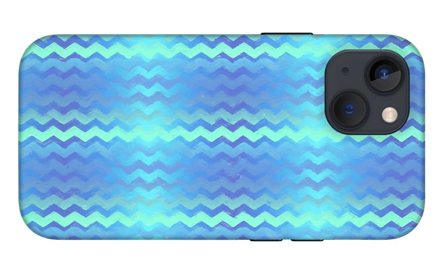 Blue Green Mermaid Chevron - Phone Case