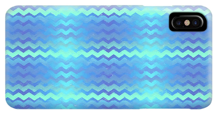 Blue Green Mermaid Chevron - Phone Case