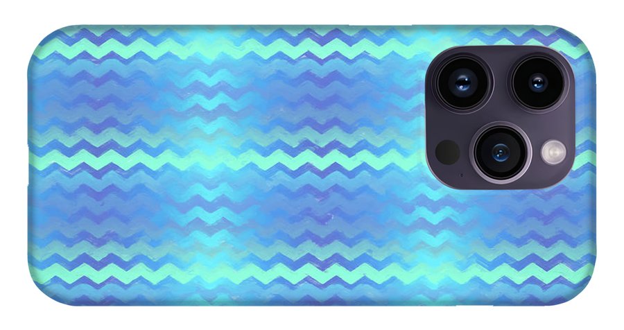 Blue Green Mermaid Chevron - Phone Case