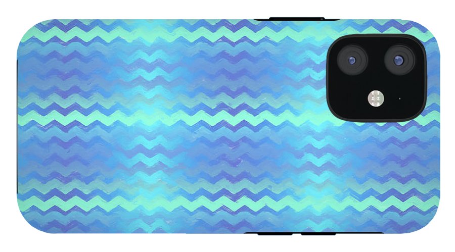 Blue Green Mermaid Chevron - Phone Case
