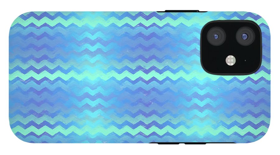 Blue Green Mermaid Chevron - Phone Case