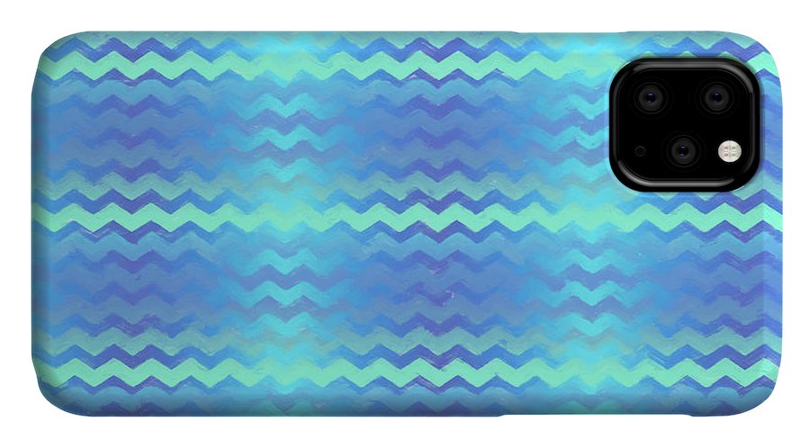 Blue Green Mermaid Chevron - Phone Case