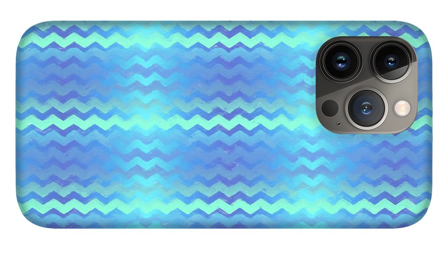Blue Green Mermaid Chevron - Phone Case