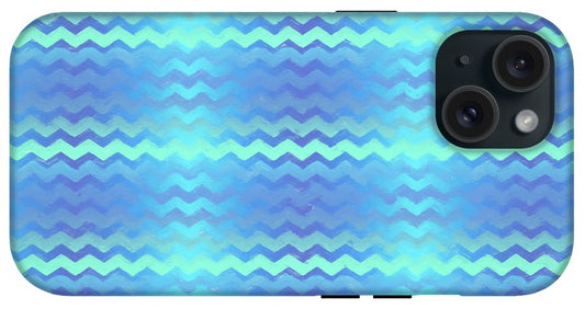 Blue Green Mermaid Chevron - Phone Case