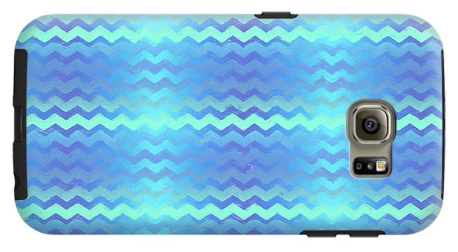Blue Green Mermaid Chevron - Phone Case