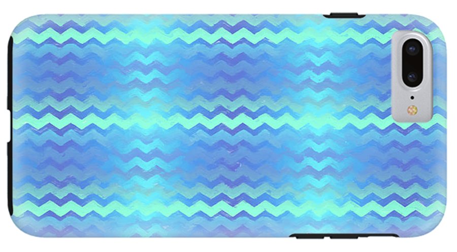 Blue Green Mermaid Chevron - Phone Case