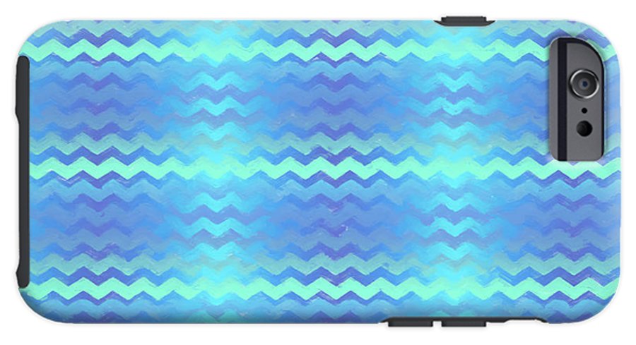 Blue Green Mermaid Chevron - Phone Case