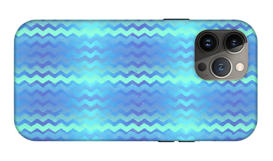Blue Green Mermaid Chevron - Phone Case