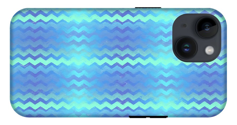 Blue Green Mermaid Chevron - Phone Case