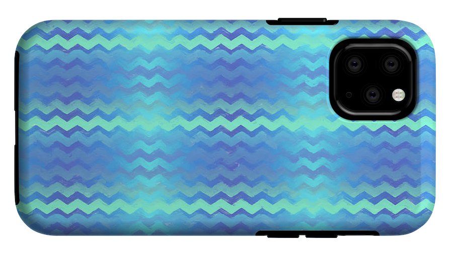 Blue Green Mermaid Chevron - Phone Case