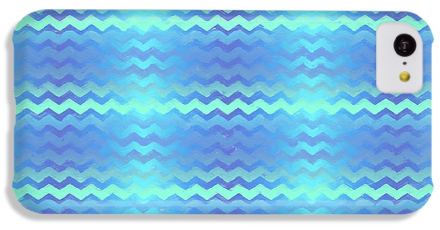 Blue Green Mermaid Chevron - Phone Case