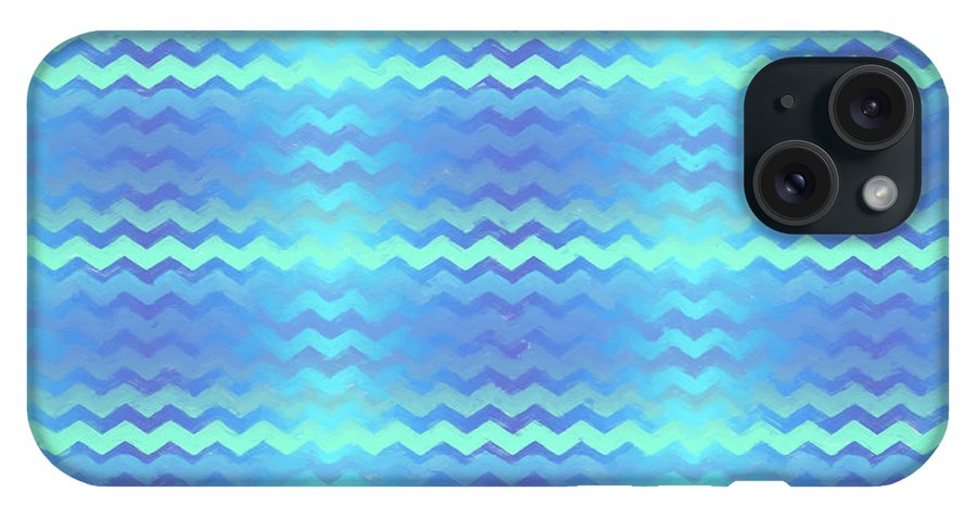 Blue Green Mermaid Chevron - Phone Case