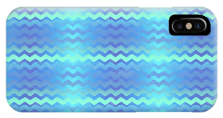 Blue Green Mermaid Chevron - Phone Case