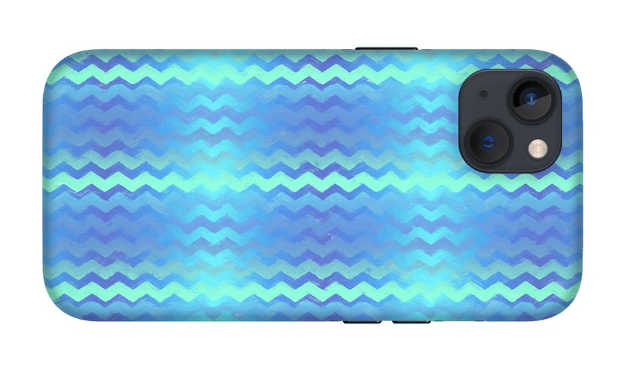 Blue Green Mermaid Chevron - Phone Case