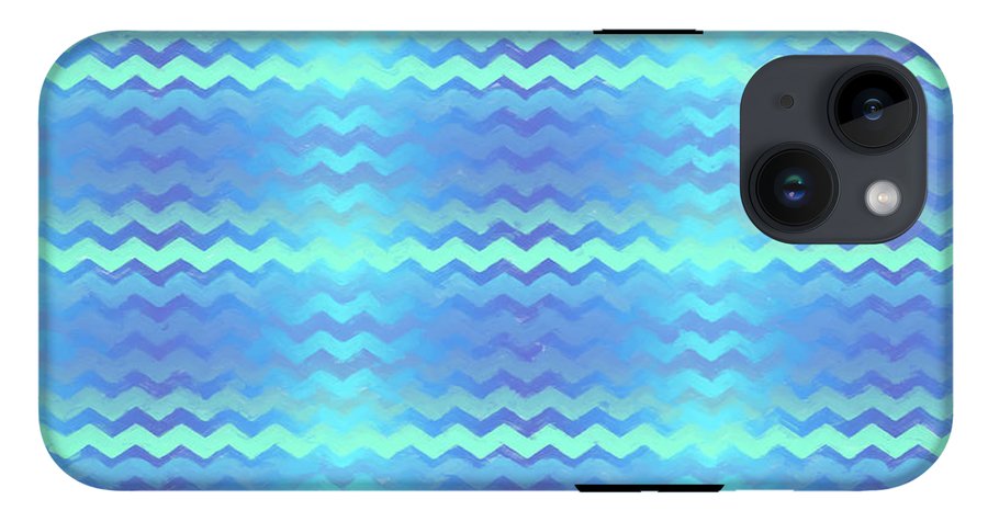 Blue Green Mermaid Chevron - Phone Case