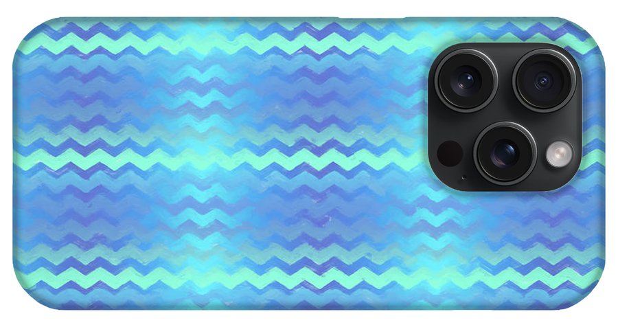 Blue Green Mermaid Chevron - Phone Case