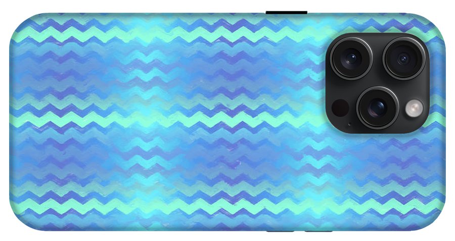 Blue Green Mermaid Chevron - Phone Case