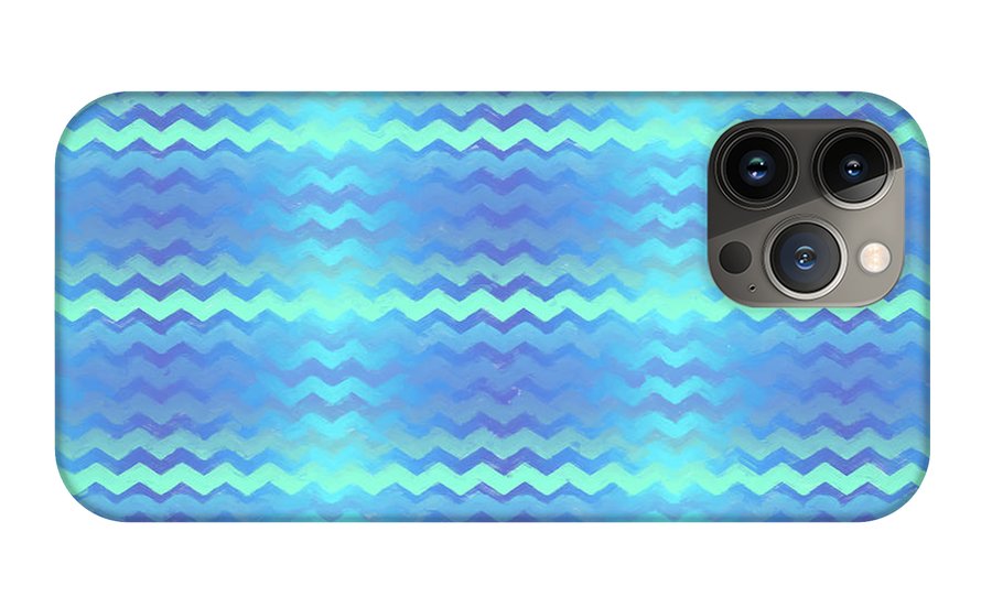 Blue Green Mermaid Chevron - Phone Case