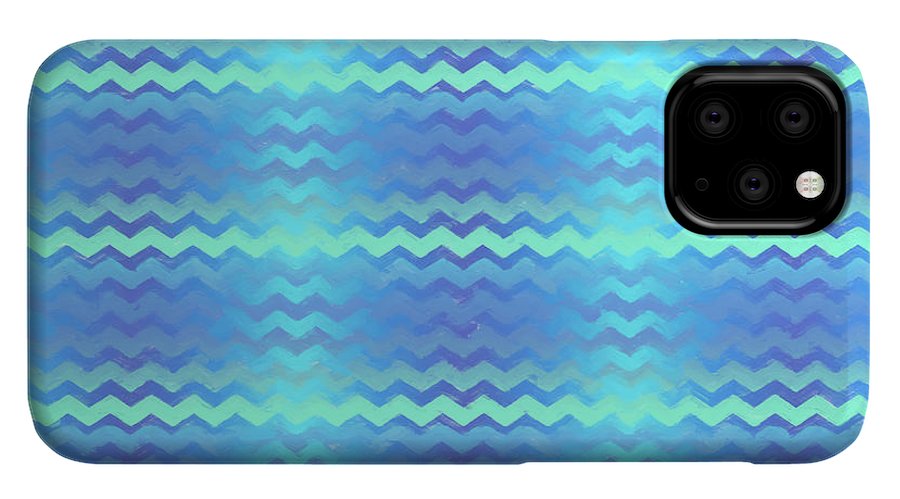 Blue Green Mermaid Chevron - Phone Case