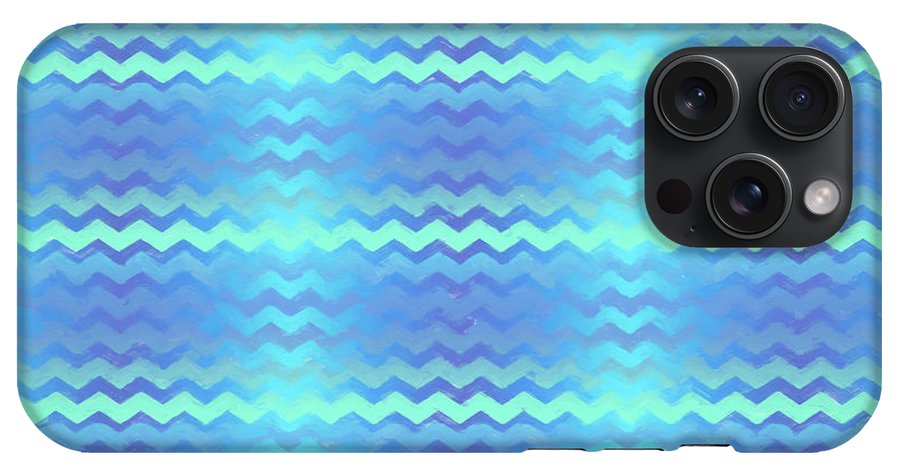 Blue Green Mermaid Chevron - Phone Case