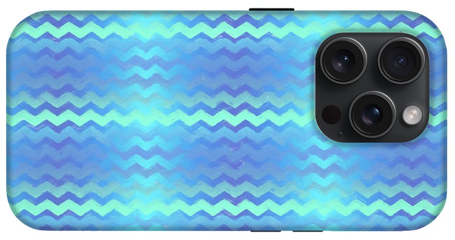 Blue Green Mermaid Chevron - Phone Case