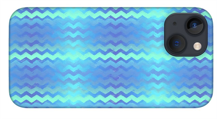 Blue Green Mermaid Chevron - Phone Case
