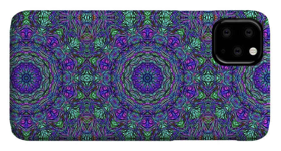 Blue Green Purple Kaleidoscope - Phone Case
