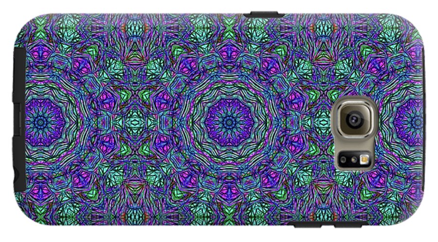 Blue Green Purple Kaleidoscope - Phone Case