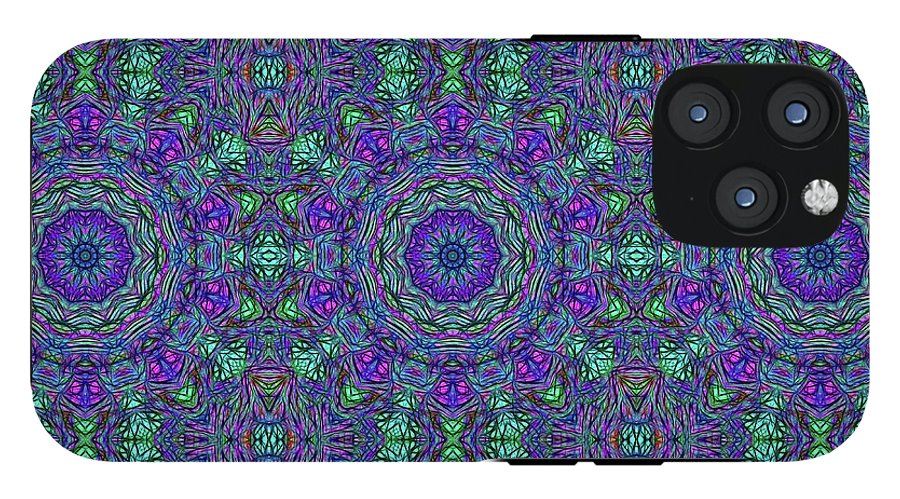 Blue Green Purple Kaleidoscope - Phone Case