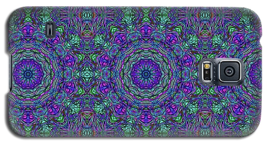 Blue Green Purple Kaleidoscope - Phone Case