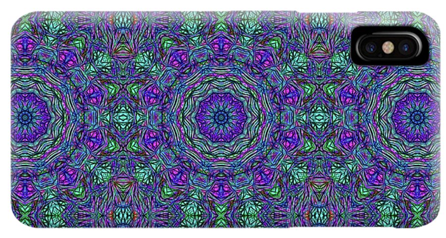 Blue Green Purple Kaleidoscope - Phone Case