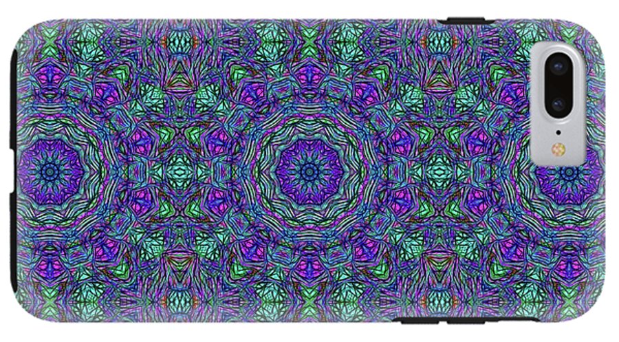 Blue Green Purple Kaleidoscope - Phone Case