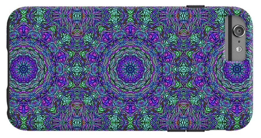 Blue Green Purple Kaleidoscope - Phone Case
