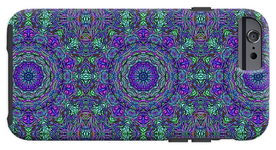 Blue Green Purple Kaleidoscope - Phone Case