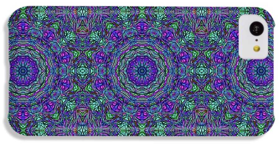 Blue Green Purple Kaleidoscope - Phone Case