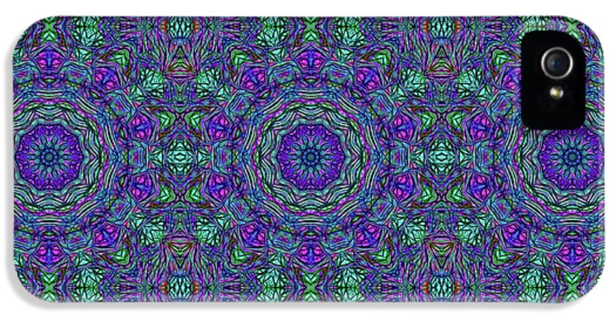 Blue Green Purple Kaleidoscope - Phone Case