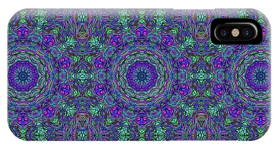 Blue Green Purple Kaleidoscope - Phone Case