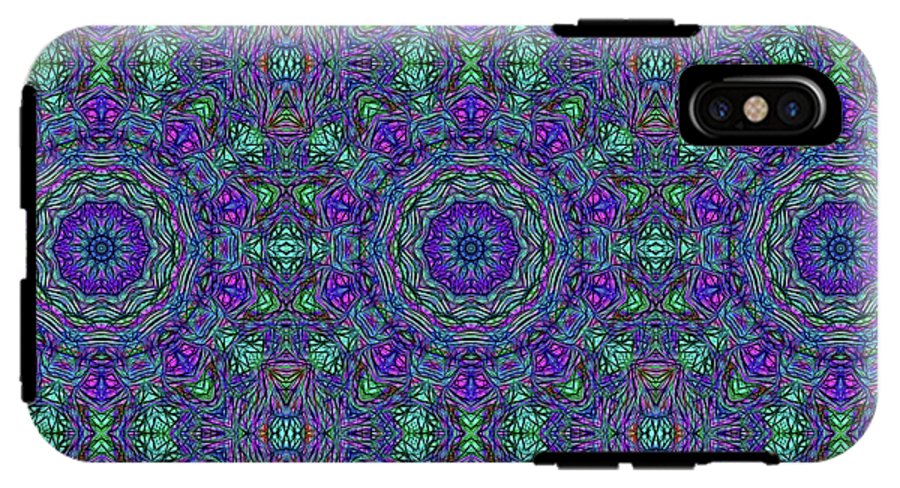 Blue Green Purple Kaleidoscope - Phone Case