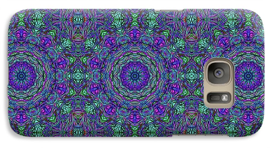 Blue Green Purple Kaleidoscope - Phone Case