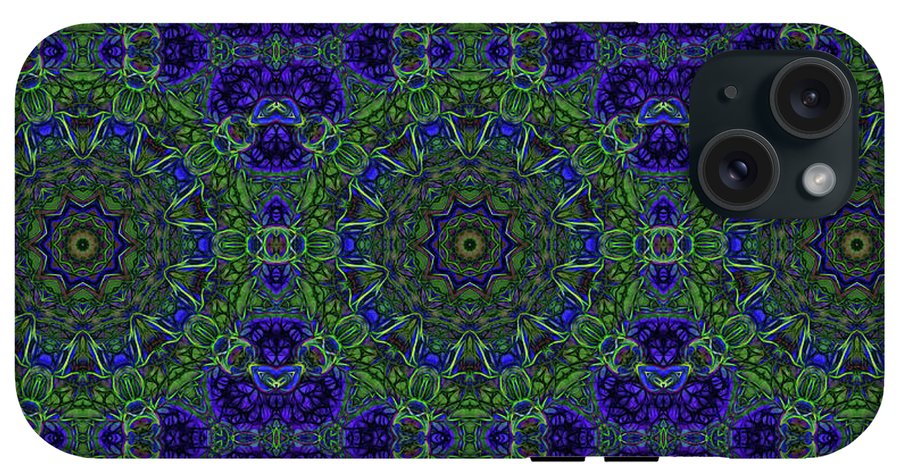 Blue Green Ribbon Kaleidoscope - Phone Case