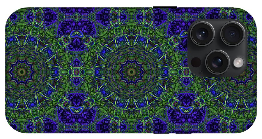 Blue Green Ribbon Kaleidoscope - Phone Case