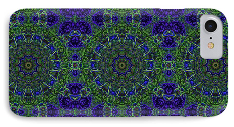 Blue Green Ribbon Kaleidoscope - Phone Case