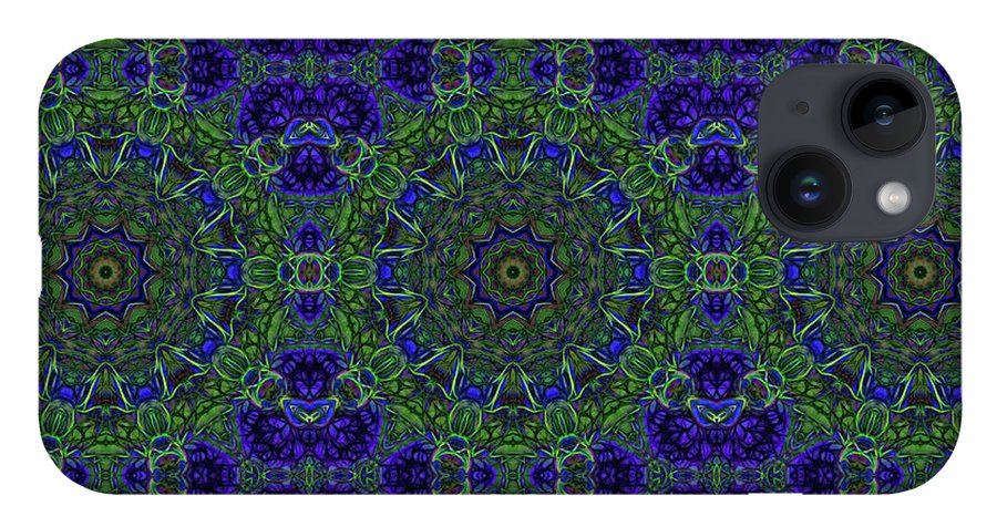 Blue Green Ribbon Kaleidoscope - Phone Case