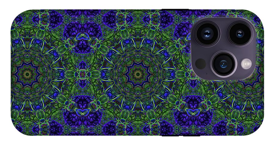Blue Green Ribbon Kaleidoscope - Phone Case