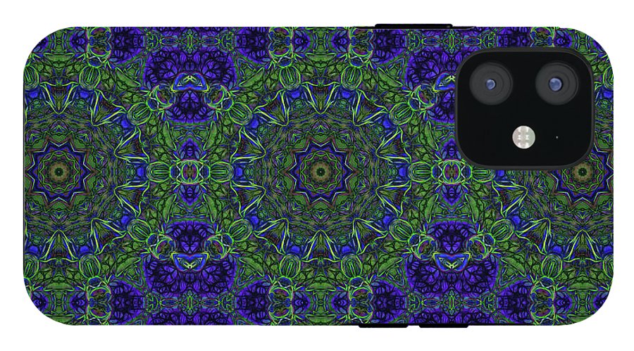 Blue Green Ribbon Kaleidoscope - Phone Case